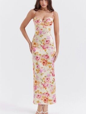 House of CB | Dresses | House Of Cb Aiza Flame Orange Maxi Dress Nwot |  Poshmark